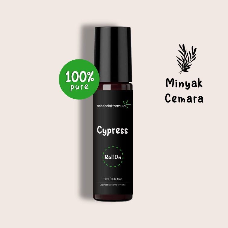 10ml Organic Cypress Essential Oil Roll On Minyak Cemara Murni 100%