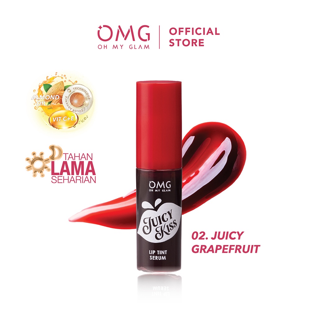 OMG Oh My Glam Juicy Kiss Lip Tint Serum