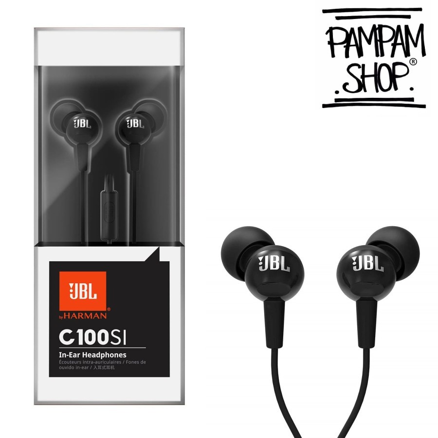 Headset JBL C100SI Original Earphone Handsfree C100 SI IN HEADPHONES