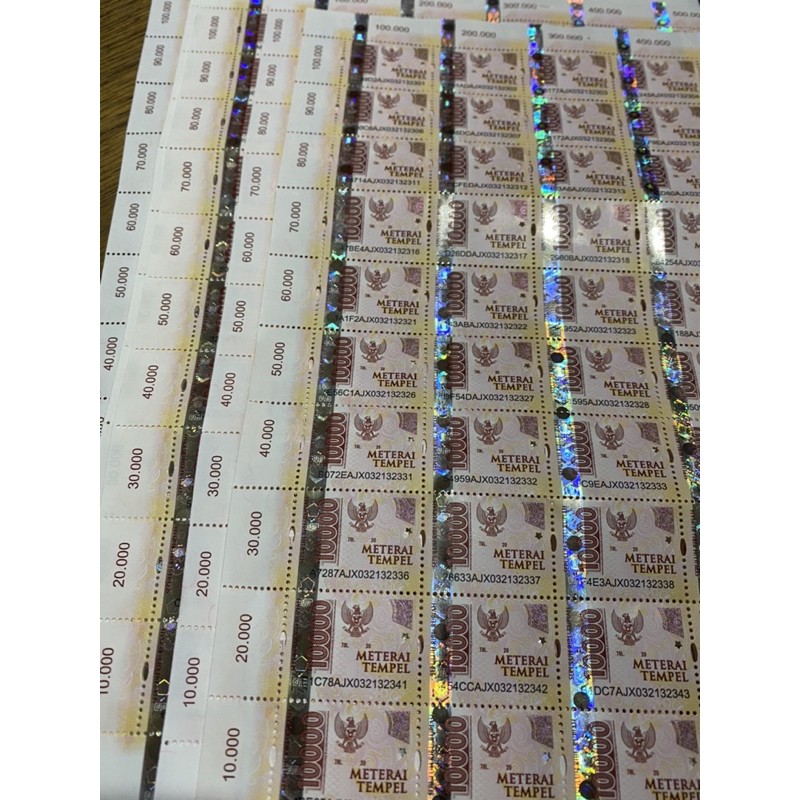

Materai 10.000 BARU