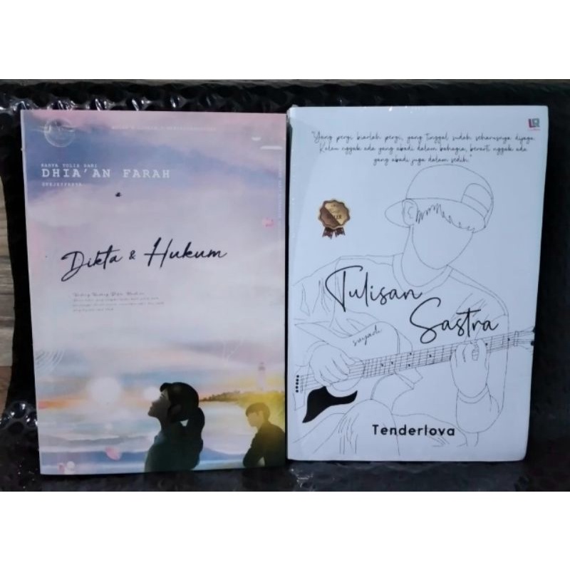 paket 2 buku tulisan sastra-dikta dan hukum