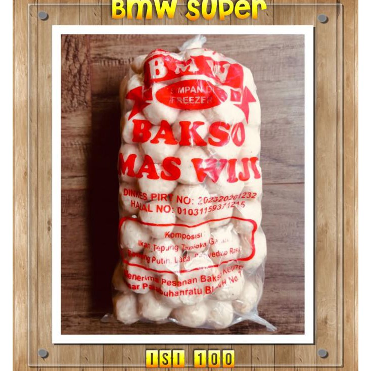 

Bakso Mas Wiji Super ( Bmw) - Bakso Ikan Super Asli Sukabumi Isi 100 Ready Stok