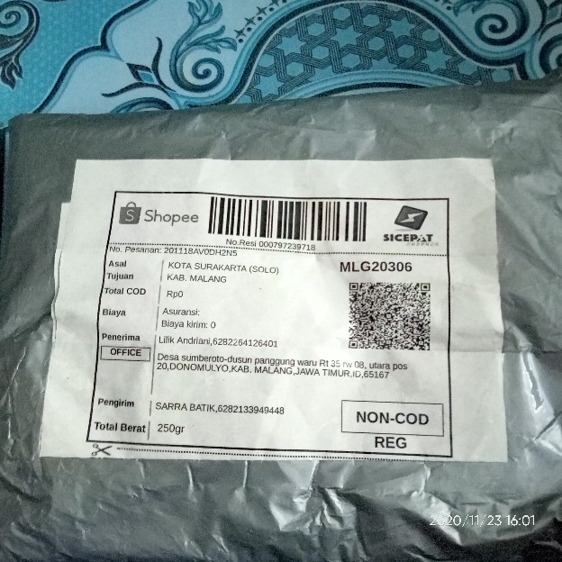 [ada Jumbo] Blus Davina Lawasan Daun #3 Batik Atasan Batik Modern Kerja Seragam Kantor Muslim