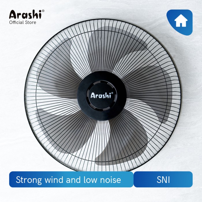 Kipas Angin Dinding Arashi Apace AR 228 PWF 16&quot; Wall Fan Arashi AR228 16 inch