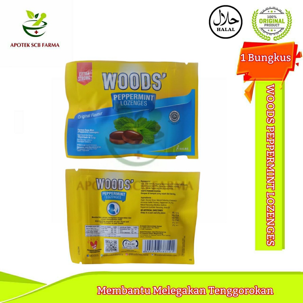 

Woods Lozenges Original (Permen) / Permen Woods Peppermint Original