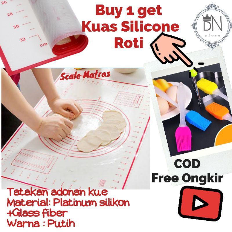 Alas ukur adonan kue matras scale skala Tatakan talenan alas Adonan Kue  Silikon Talenan Ukur P