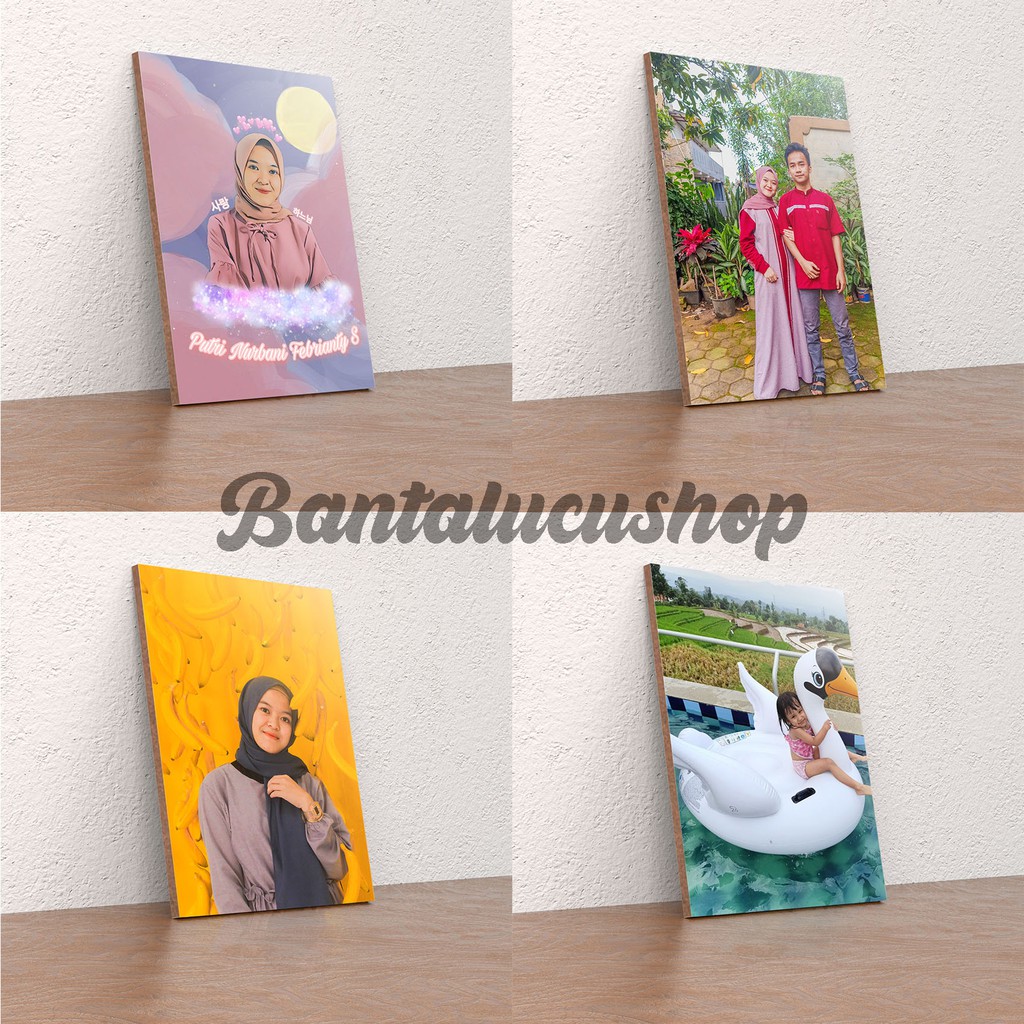 PAJANGAN DINDING FOTO CUSTOM / CETAK FOTO DI KAYU WALL DECOR SIZE 29X42CM