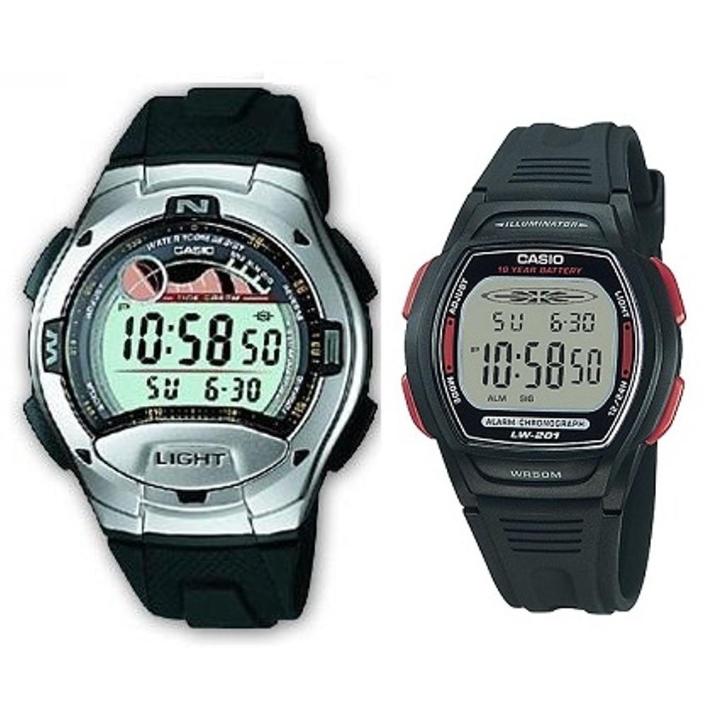 Jam Tangan Casio Original Couple Pria Wanita W 753 1A LW 201 4A Harga Sepasang