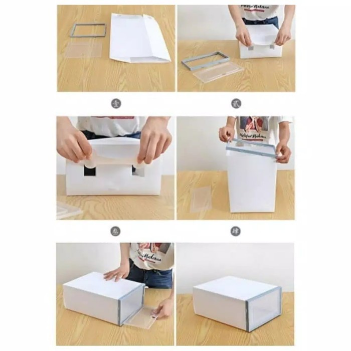 Kotak Sepatu Lipat / shoe box / rack susun