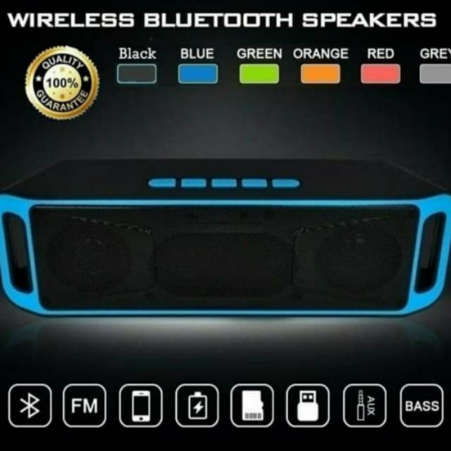 SPEAKER BLUETOOTH 208 A2DP suara jernih Dolby Surround MEGA BASS