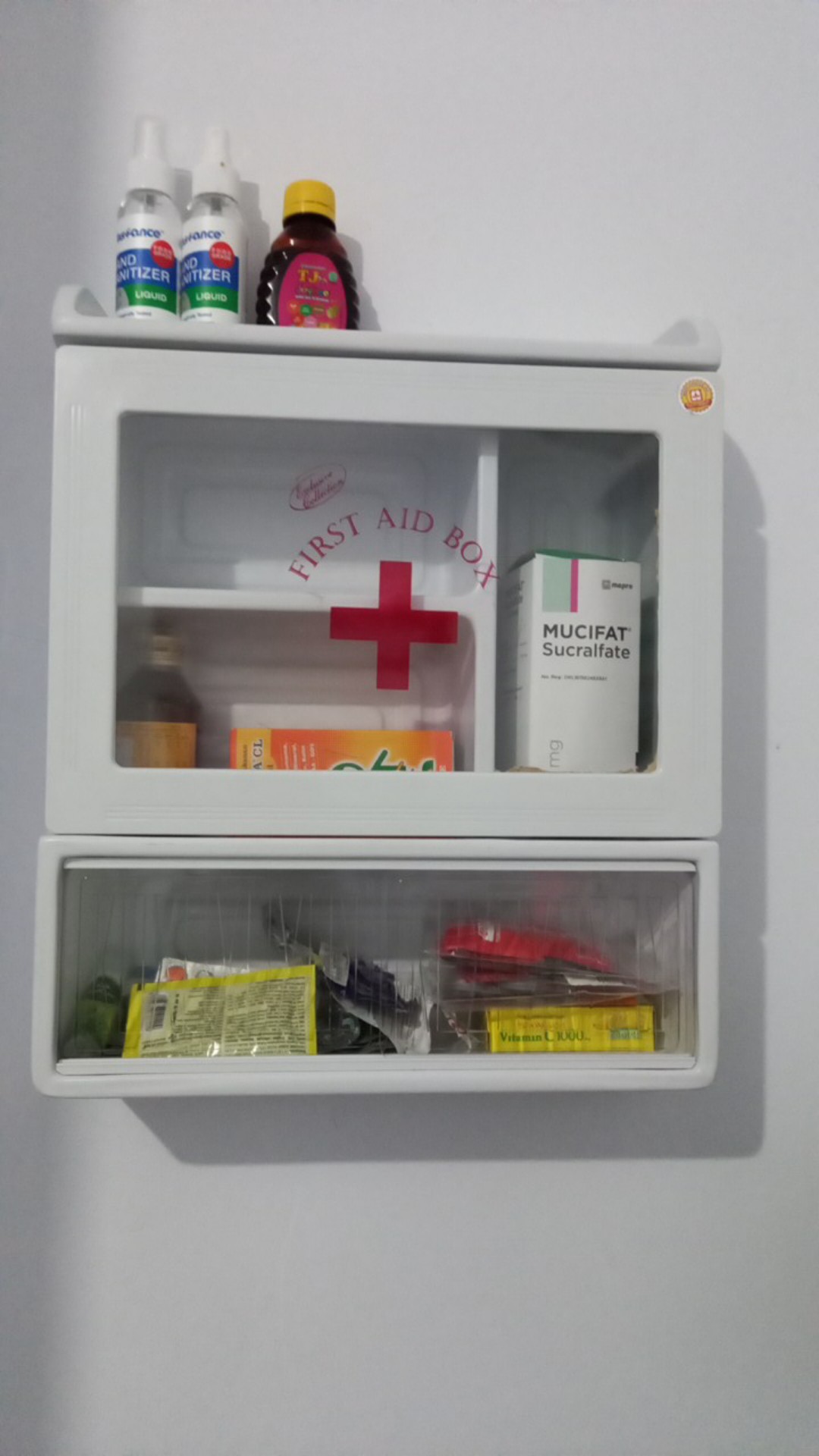 Maspion Mc-22 Wall Cab First Aid Box Pppk Kotak Obat P3k Dinding Rumah