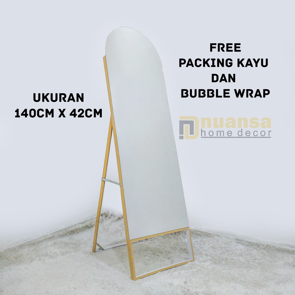 STANDING MIRROR OVAL FULL BODY TERBARU