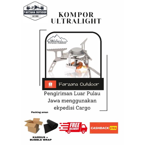 Kompor Gas Lipat Portable Camping Stove WSS - 201