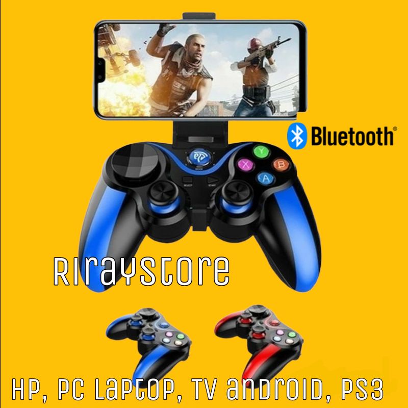 Gamepad Stik Bluetooth Controller For Android ,Smart TV, PC PS3 Joystick VA-013 With Holder