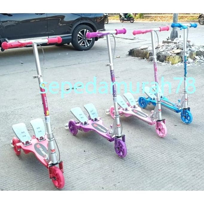 skuter scooter injak alloy atlantis dua pedal plus rem Star Seller Termurah