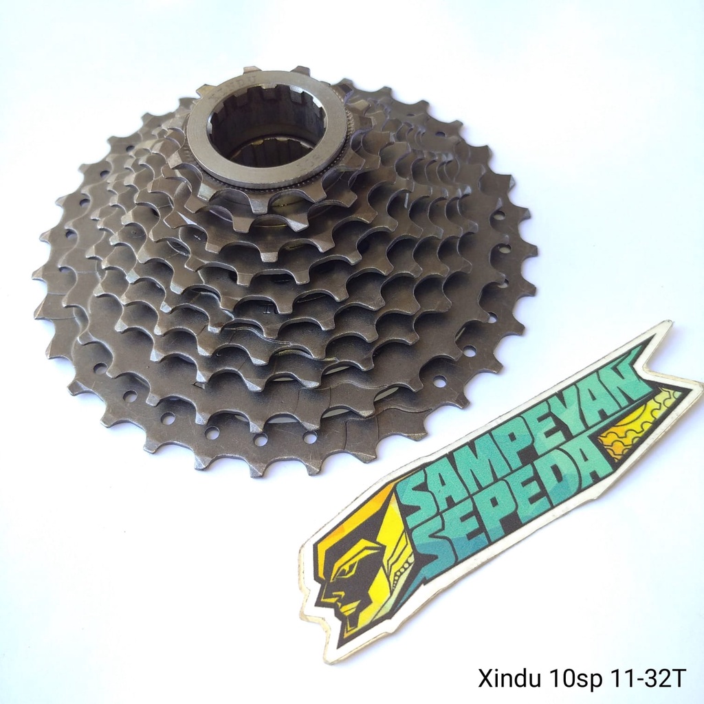 Sprocket Xindu 10 Speed 11-32T Drat Gir Belakang Sepeda MTB Federal Lipat 10 Speed Ulir