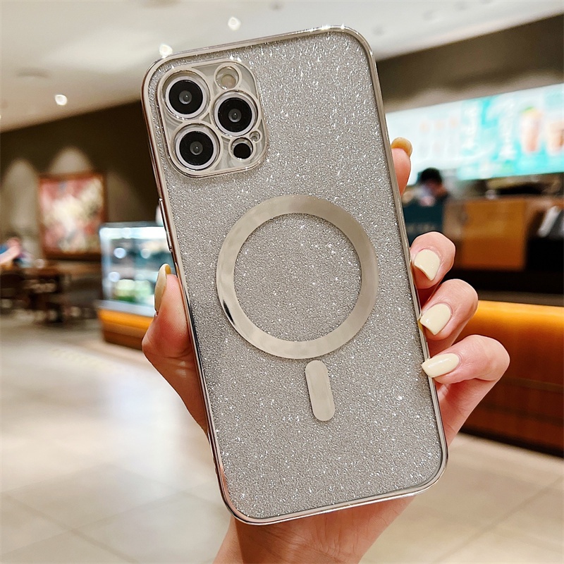 Casing iphone 13 12 11PROMAX X XS XR XSMAX 7 8PLUS shockproof Aksen glitter