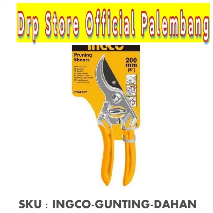 INGCO Gunting Dahan Stek Ranting Bunga Tanaman Taman - Pruning Shear