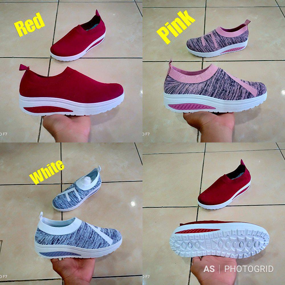 sepatu wedges wanita fannesa fashion original sepatu senam wanita original sepatu zumba wanita