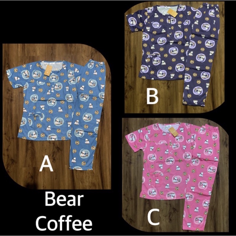 Lily White Piyama (Celana Panjang Lengan Pendek)