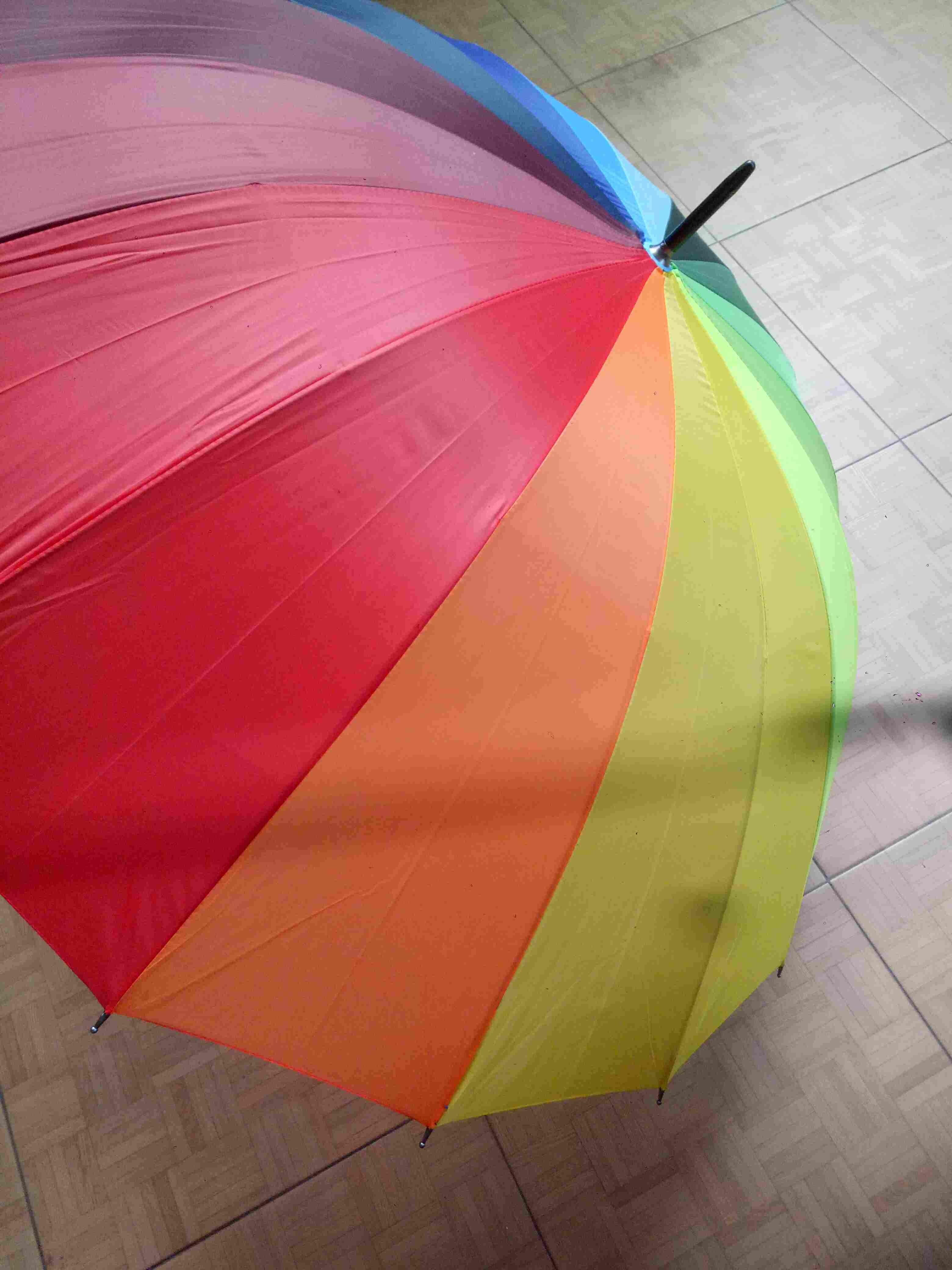 Payung Golf Pelangi 16 Jari Bahan Sutra