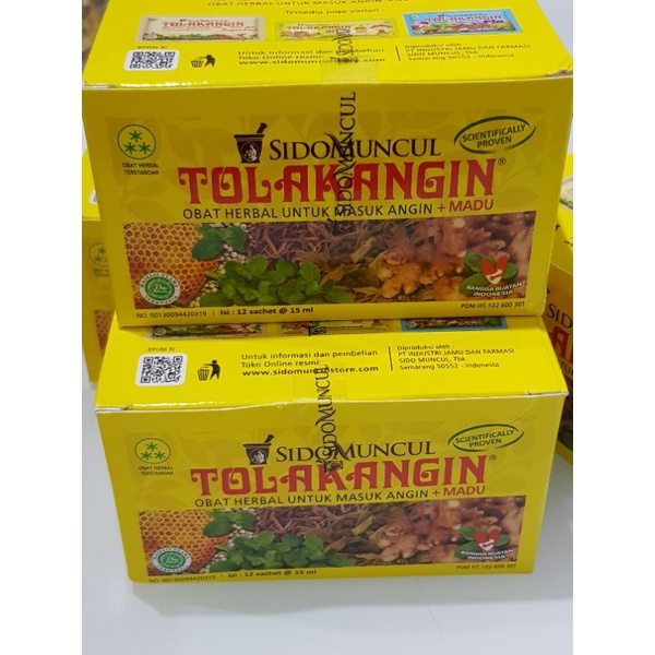 Tolak angin cair sidomuncul isi 12 sachet