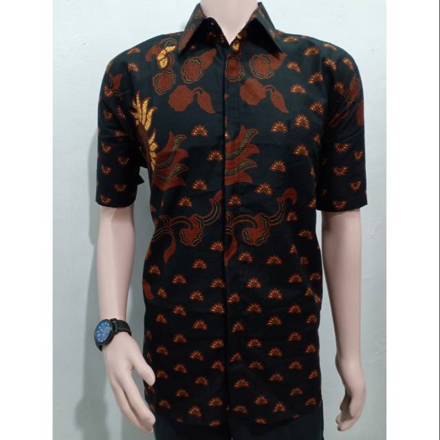 Hem batik unggul jaya h santoso sogan 012