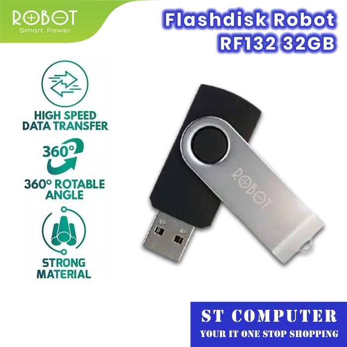 Flashdisk 32GB Robot RF132  Rotatable Flasdisk Robot