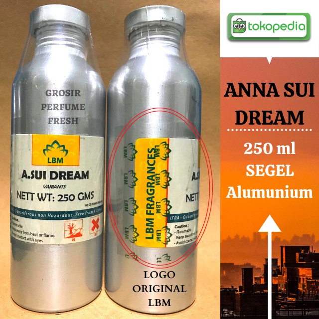 LBM ANA SUI DREAM 250ML ( SEGEL ) / Bibit Parfume ANNASUI DREAM SEGEL Alumunium / Anna Sui Dream