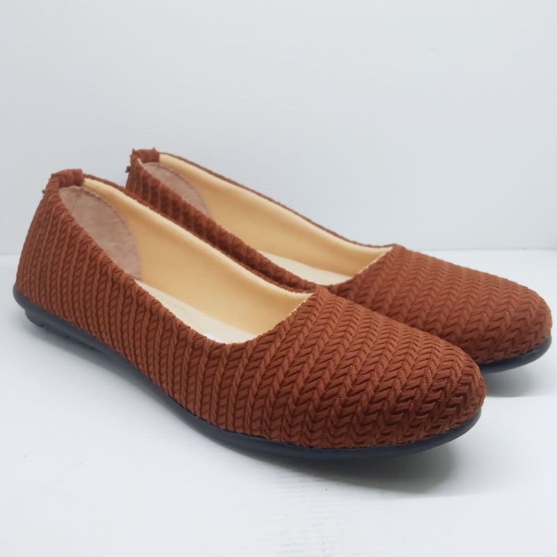 Terbaru Flatshoes Wanita Rajut Kickers / Sepatu Balerina / Flat Shoes Wanita Rajut Kickers