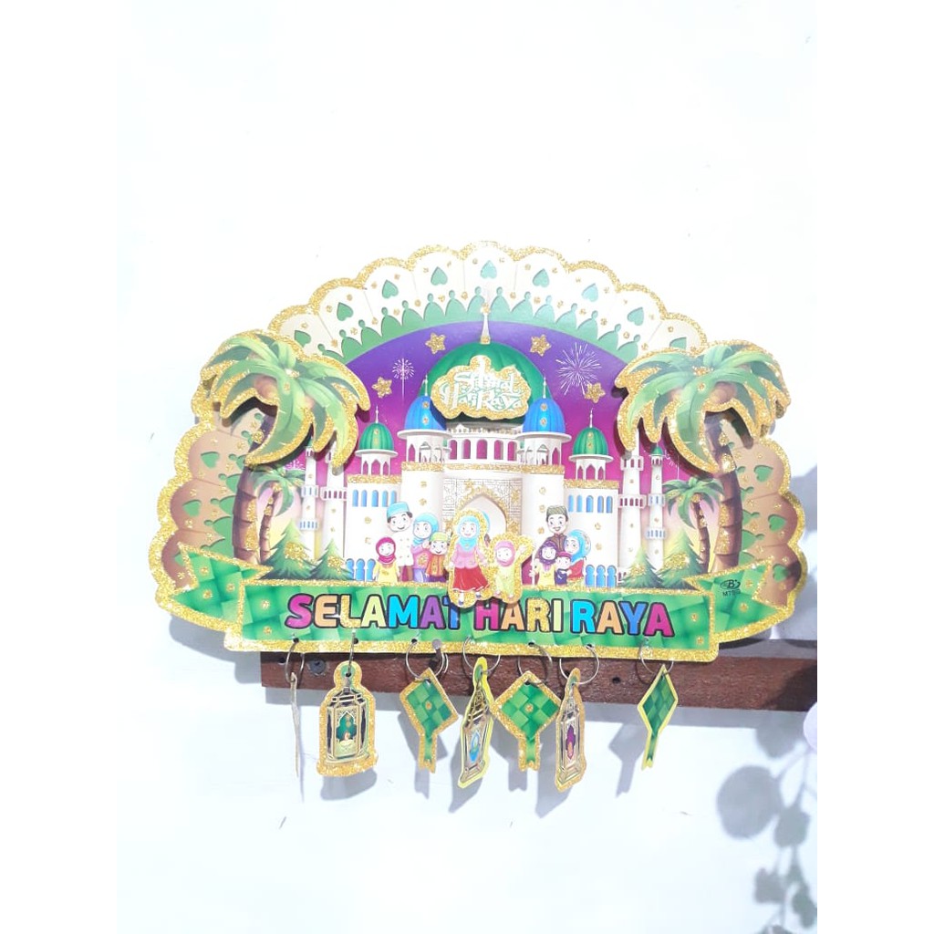 Hiasan Tempel 3d Dekorasi Dinding Selamat Hari Raya Shopee Indonesia
