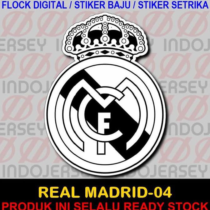 Buruan Serbu Patch Flock Setrika - Logo Spanyol Lfp - Real Madrid 04 - Flock Standard