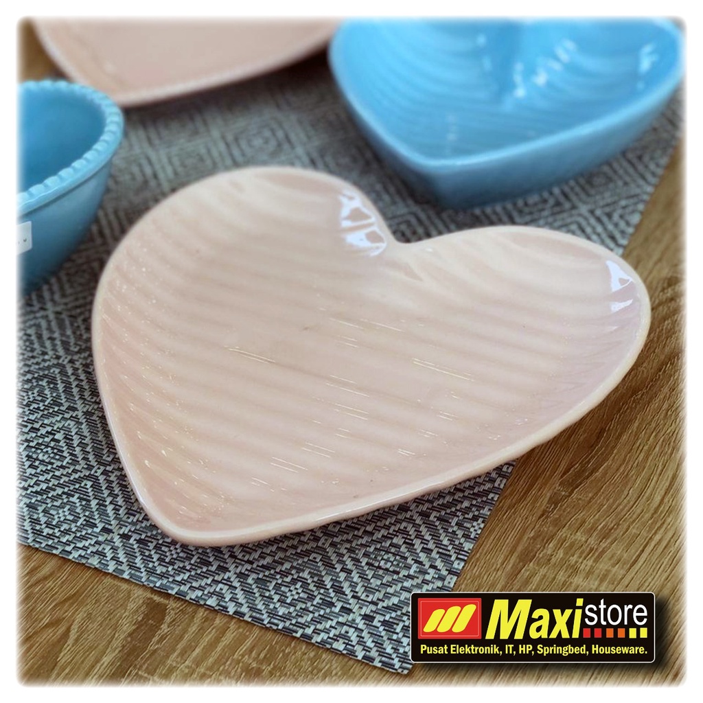 Piring keramik 8 inci love - Maxistore