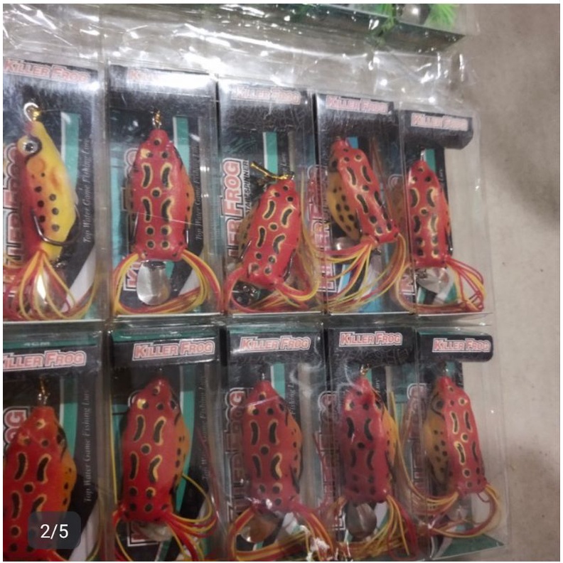 umpan kodok casting gabus daido killer frog plus spinner
