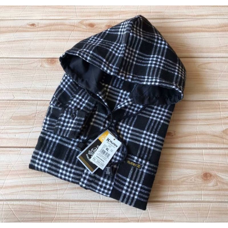 moxsa second store-kemeja hoodie kemeja flanel kemeja panjang kemeja pria flanel