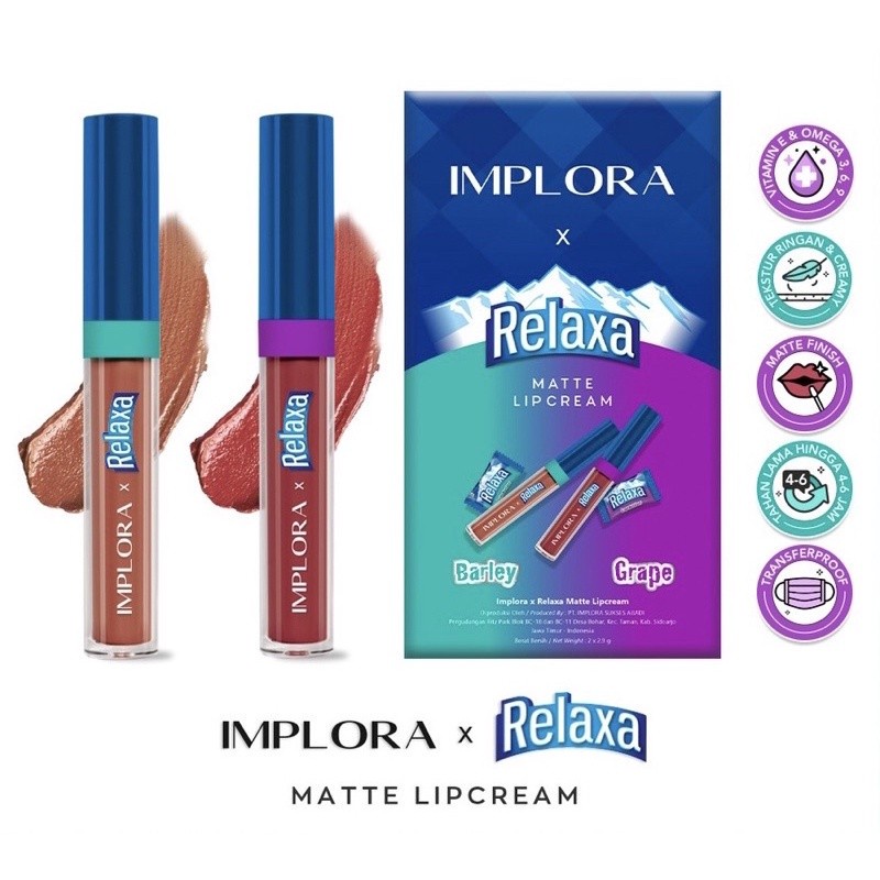 IMPLORA X RELAXA MATTE LIP CREAM