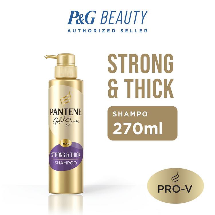 Promo Harga PANTENE Gold Shampoo Strong & Thick 270 ml - Shopee