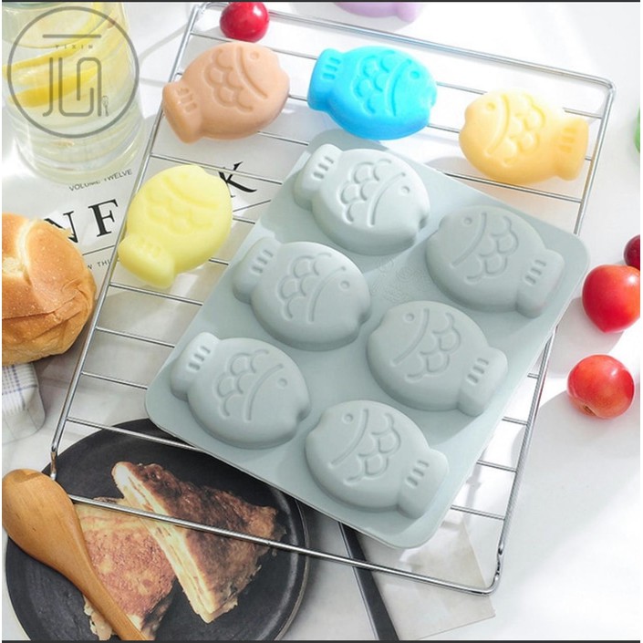 

Silicon cetakan cokelat coklat pudding jelly cake fish ck465