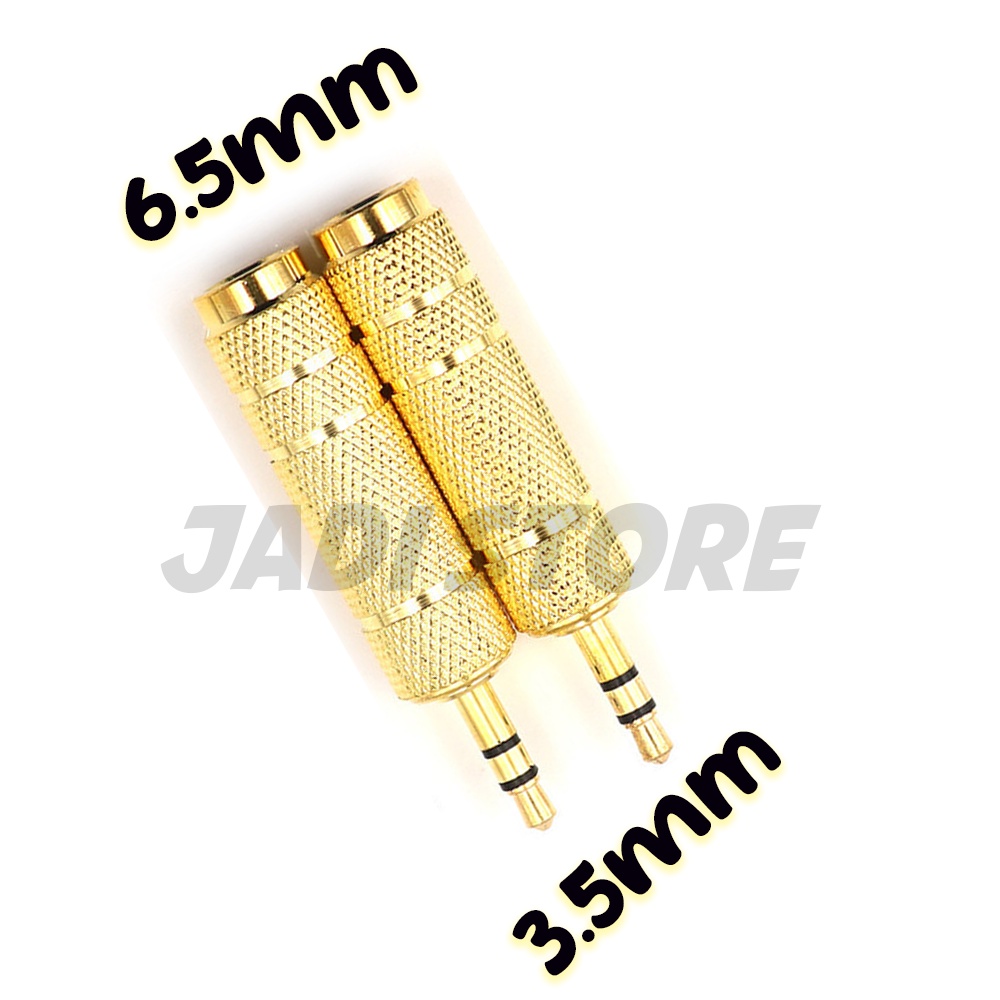 Converter Connector Konektor Adapter Adaptor Audio Jack 3.5 to 6.5 mm Converter Microphone 6.5 to 3.