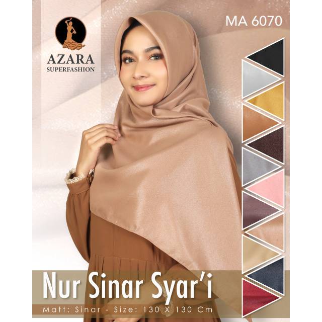  Jilbab  Azara Nur Sinar  Syari Min 5pcs Shopee Indonesia
