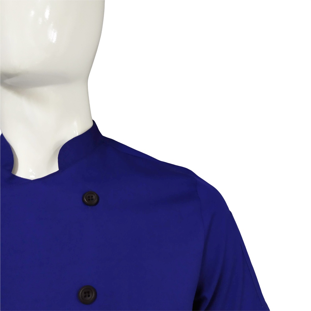 Chef Wear Baju Koki SS Pls Biru