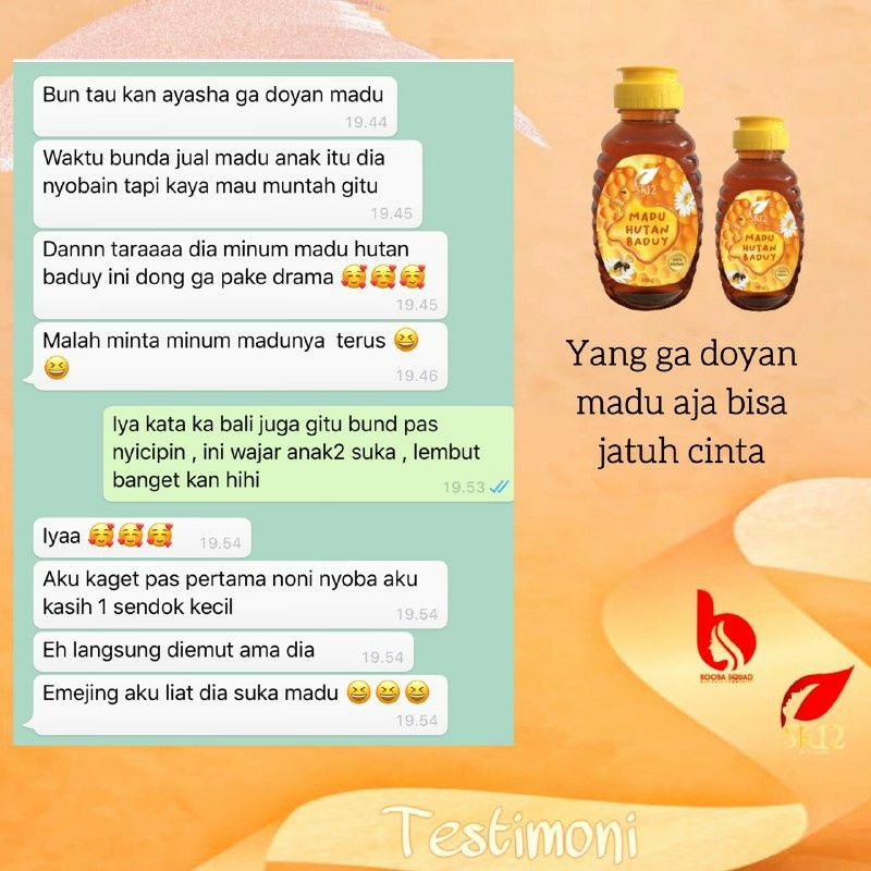 Madu Hutan Baduy SR12 Herbal Skincare / Madu Baduy SR12 / Madu Baduy Asli