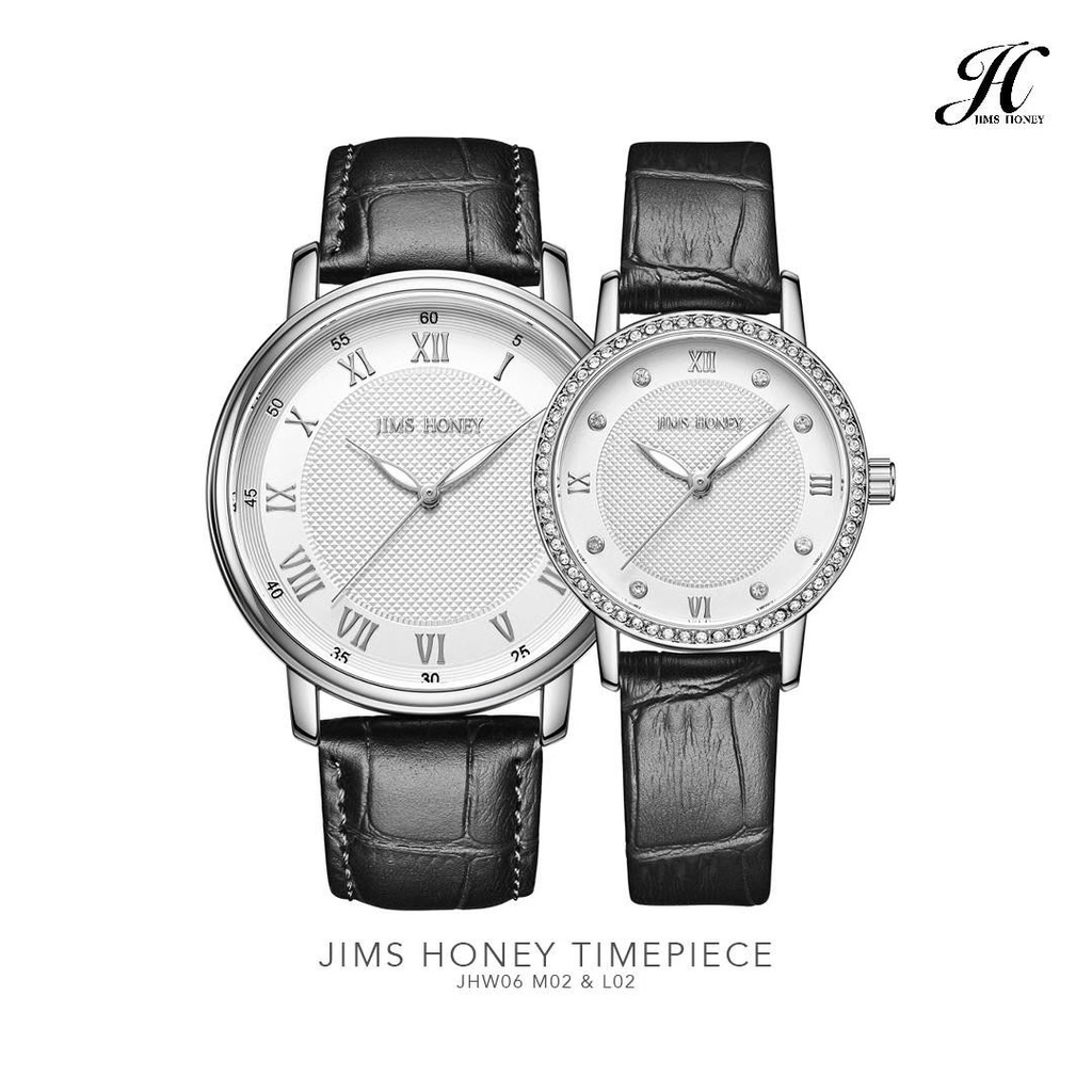 JIMS HONEY JHW 06 JAM TANGAN COUPLE ANALOG QUARTZ ORI JH