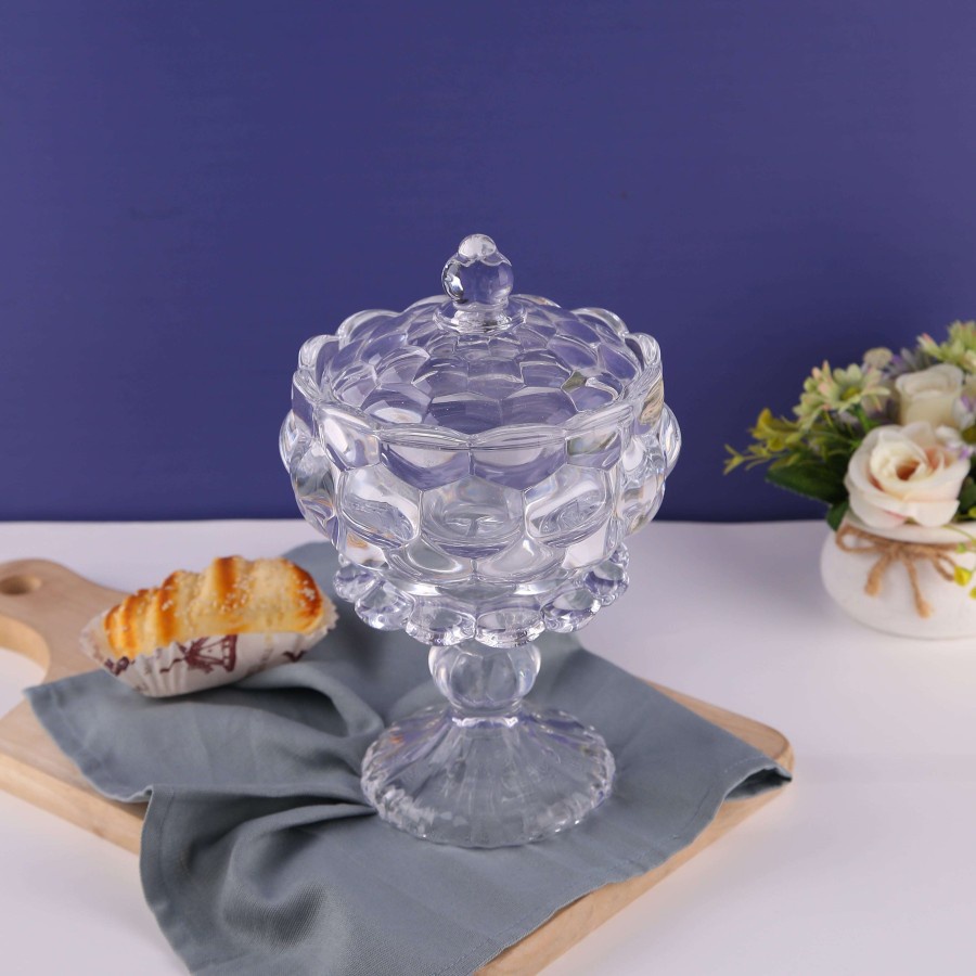 TOPLES KACA POLOS CAPODIMONTE MOTIF BOLA