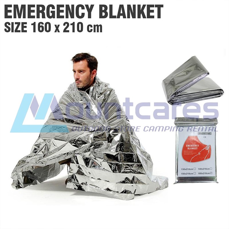 Emergency blanket Allumuniumfoil selimut outdoor selimut gunung darurat selimut survival SL03-001