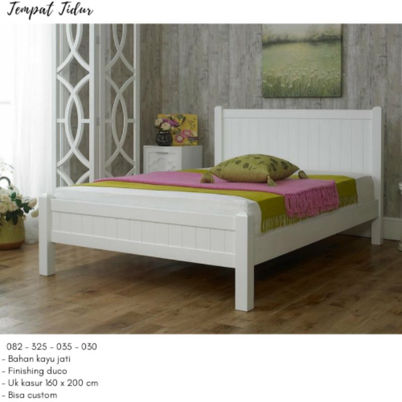 Tempat Tidur Remaja Murah 160x200, Ranjang Single Minimalis Moderen, Dipan Murah Anak Remaja Cewek