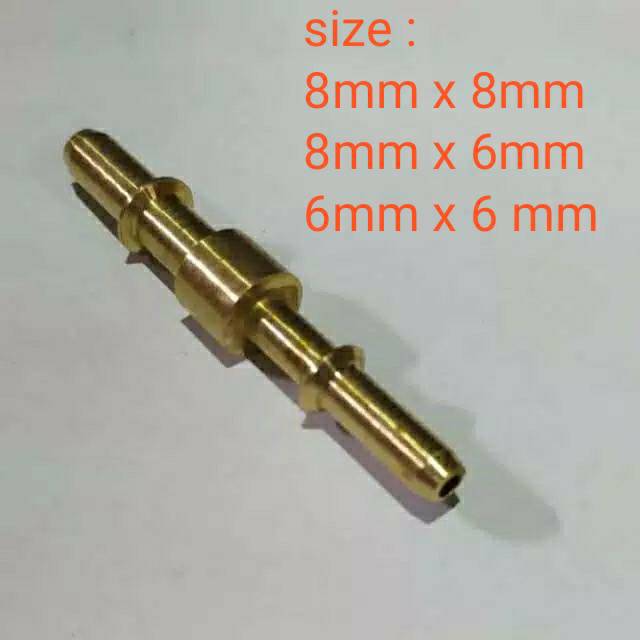 NEPEL SAMBUNGAN SELANG INJEKSI INJEKTOR PRESSURE FUELPUMP ITC BAHAN KUNINGAN