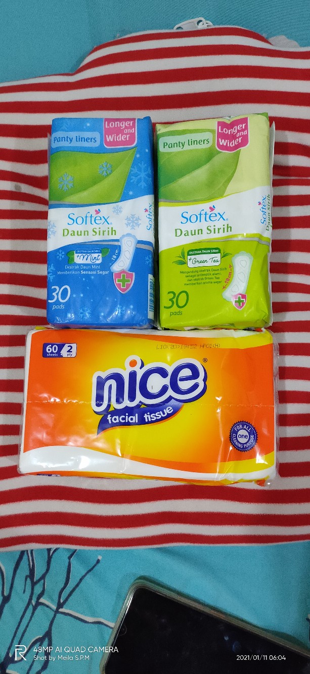 Tissue Travel Nice Facial 2ply 60 Sheet (no.131)