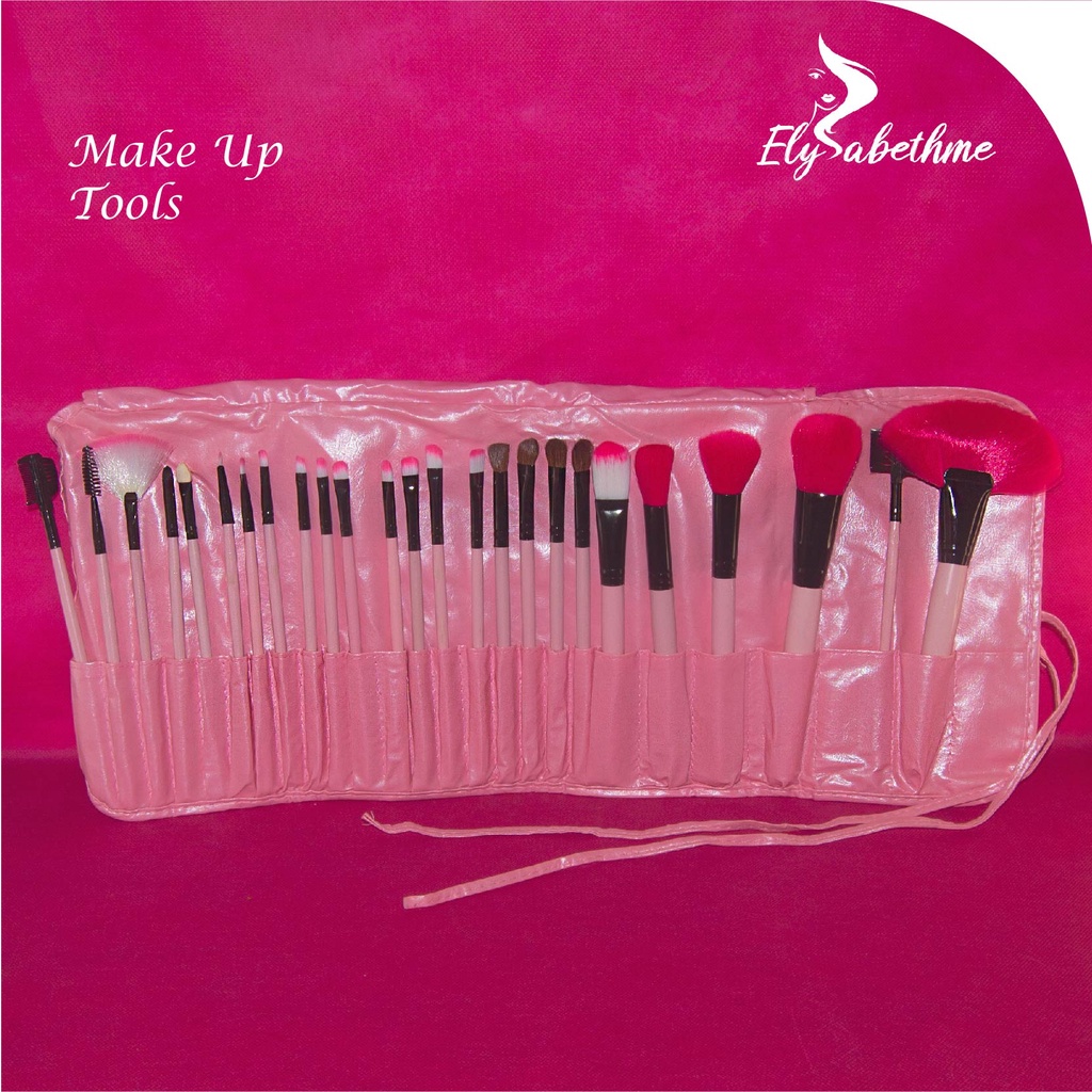 ✿ELYSABETHME✿ set kuas MAKE UP isi 24pcs brush lembut untuk bedak mascara eyeshadow blush on