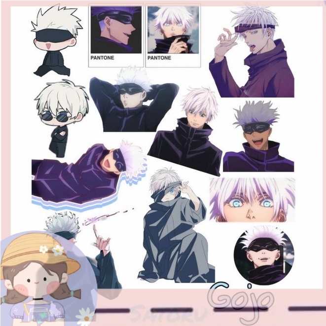 

PROMO(COD) Sticker GOJO SATORU jujutsu kaisen aesthetic stickers journaling anime custom